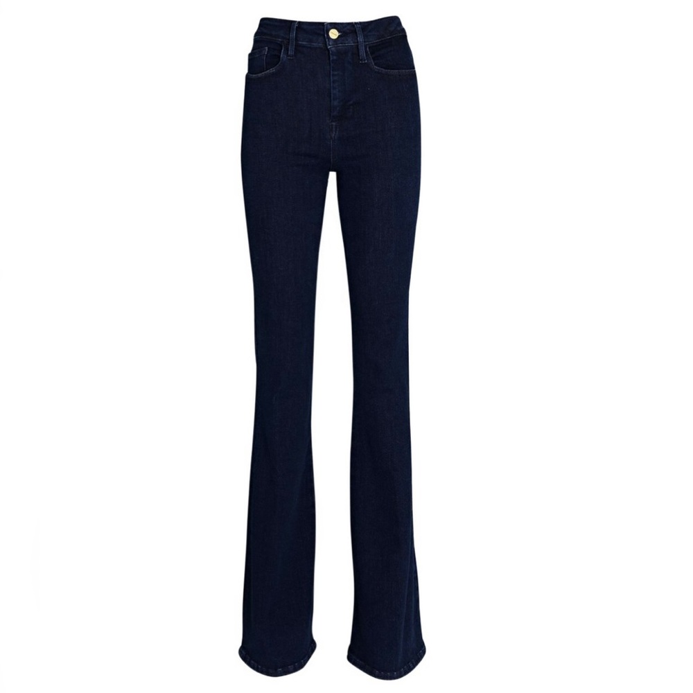 FRAME DARK WASH FLARE JEANS - Picture 9 of 10